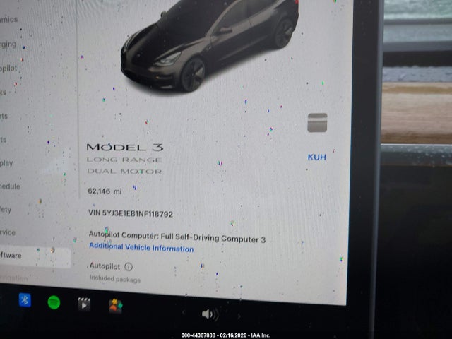 2022 TESLA MODEL 3 5YJ3E1EB1NF118792 Photo 6