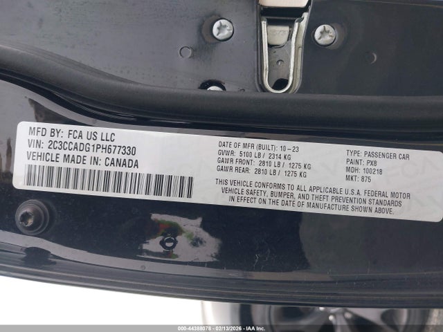 Продажа на аукционе авто 2023 Chrysler 300 Touring L, vin: 2C3CCADG1PH677330, номер лота: 44388078
