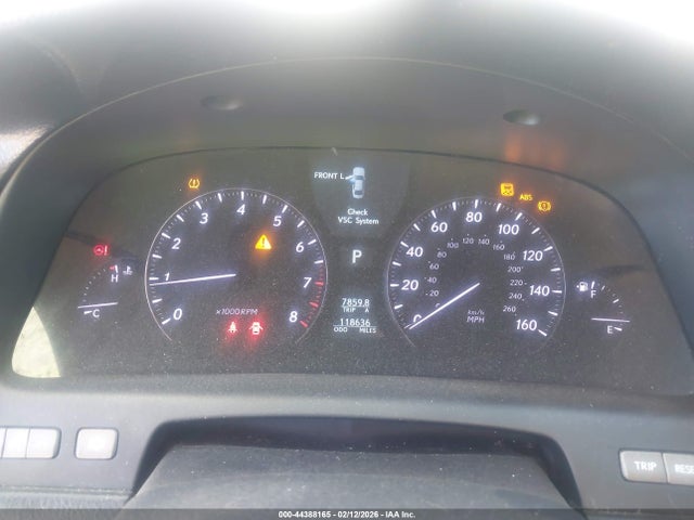 Продаж на аукціоні авто 2009 Lexus Ls 460, vin: JTHBL46F295087465, номер лоту: 44388165
