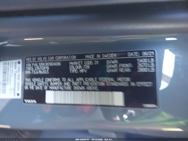 YV4L12RK0N1904696 Volvo Xc60 B5 Momentum