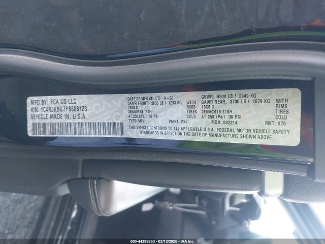 2023 JEEP GRAND CHEROKEE L 1C4RJKBG7P8888123 Photo 8