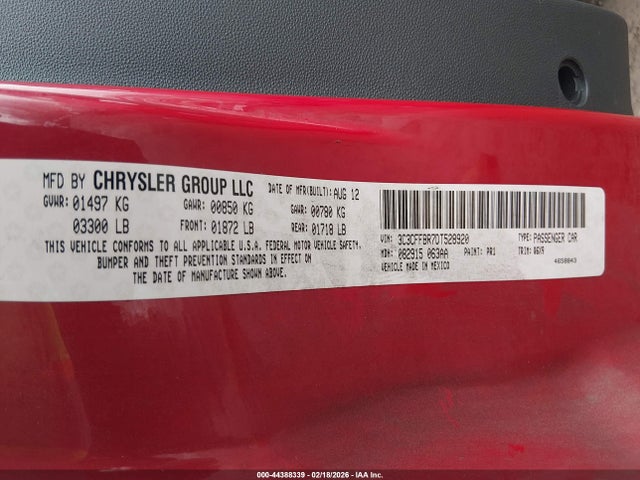 2013 FIAT 500 3C3CFFBR7DT528920 Photo 8