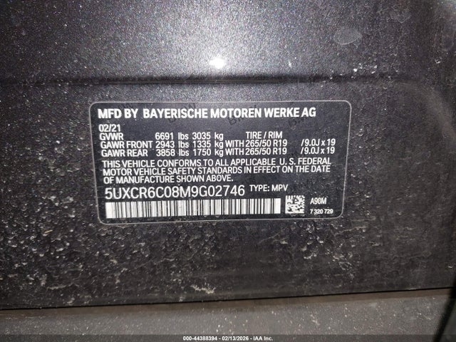 2021 BMW X5 5UXCR6C08M9G02746 Photo 8