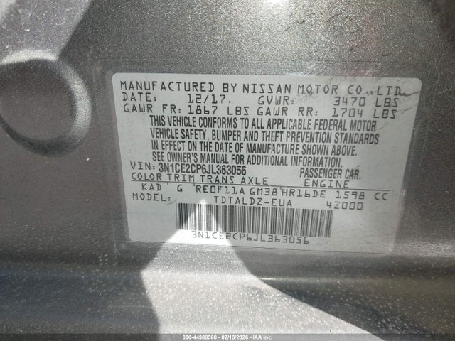 2018 NISSAN VERSA NOTE 3N1CE2CP6JL363056 Photo 8