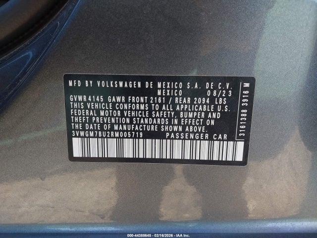 2024 VOLKSWAGEN JETTA 3VWGM7BU2RM005719 Photo 8