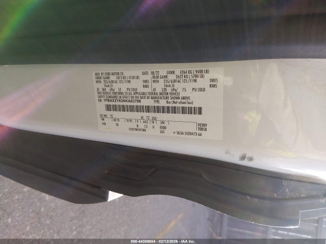 1FBAX2Y83NKA83798 Ford Transit-350 Passenger Van Xlt