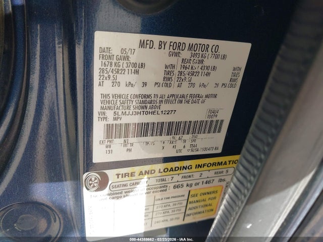 5LMJJ3HT0HEL12277 Lincoln Navigator L Select