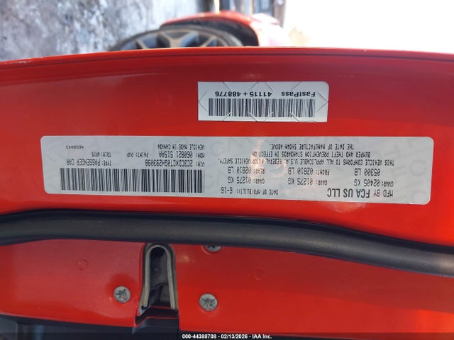 44388708 :رقم المزاد ، 2C3CDXCT0GH293098 vin ، 2016 Dodge Charger R/t مزاد بيع