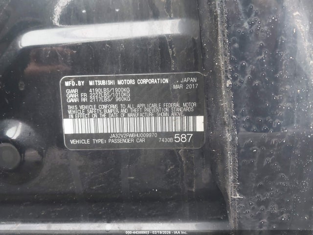 2017 MITSUBISHI LANCER JA32V2FW6HU009970 Photo 8
