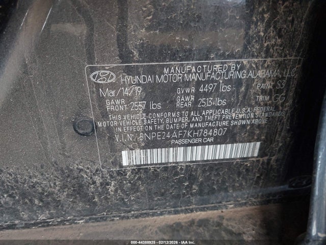 Hyundai SONATA SE 2019 5NPE24AF7KH784807 Image 9