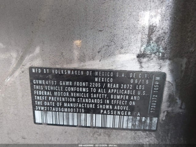2016 VOLKSWAGEN GOLF 3VW217AU5GM001715 Photo 8