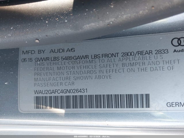 2016 AUDI A7 WAU2GAFC4GN026431 Photo 8