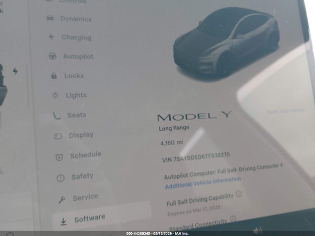 2026 TESLA MODEL Y 7SAYGDED6TF538275 Photo 6