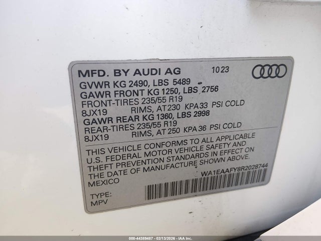 2024 AUDI Q5 WA1EAAFY8R2028744 Photo 8
