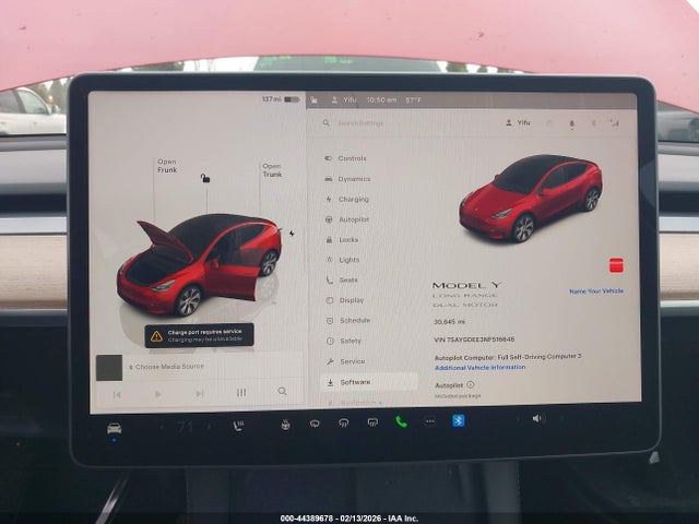 7SAYGDEE3NF516648 Tesla Model Y Long Range Dual Motor All-wheel Drive