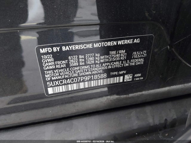 2023 BMW X5 5UXCR4C07P9P18588 Photo 8