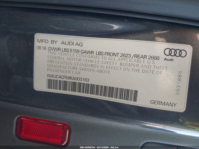 2019 AUDI S5 WAUC4CF58KA003163 Photo 8