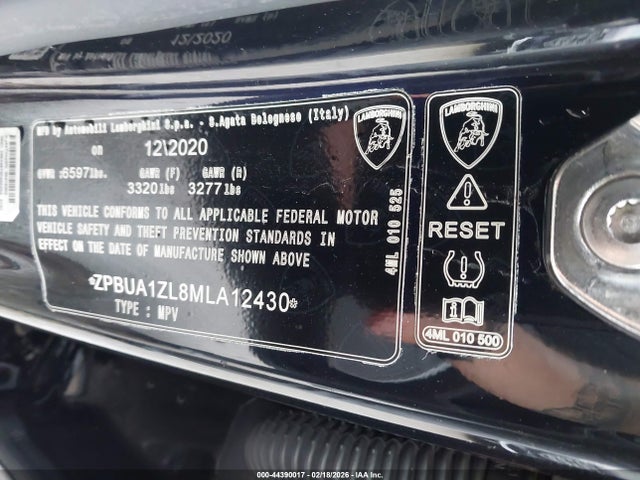 ZPBUA1ZL8MLA12430 Lamborghini Urus
