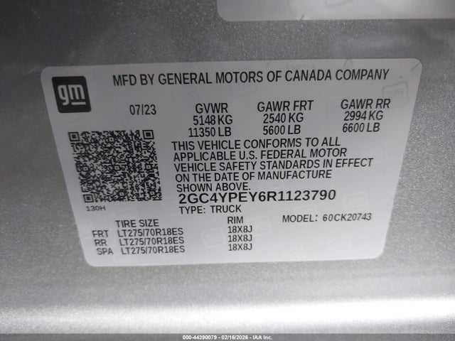 2GC4YPEY6R1123790 Chevrolet Silverado 2500hd 4wd Standard Bed Ltz