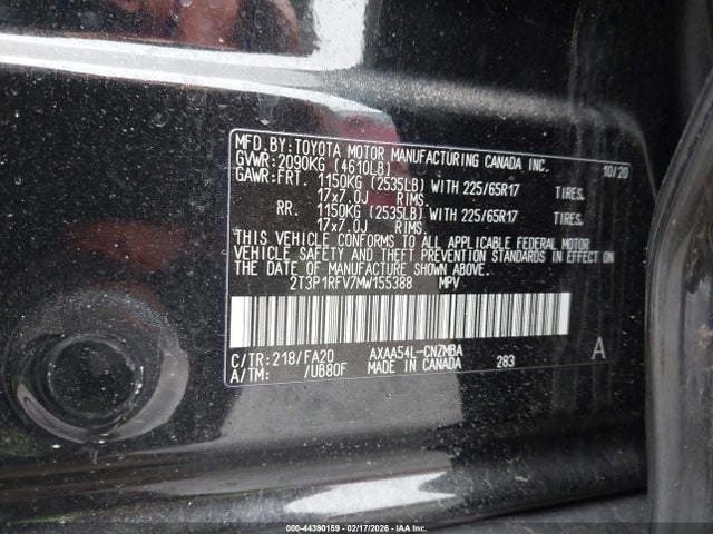 Toyota Rav4 Xle 2021 2T3P1RFV7MW155388 Image 9