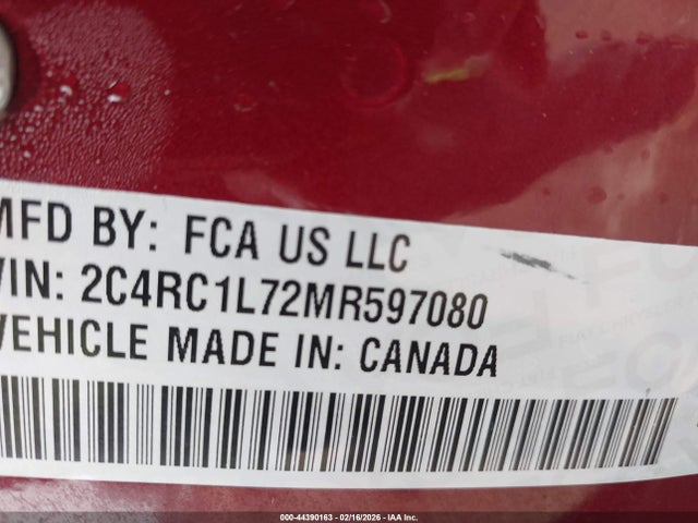 2021 CHRYSLER PACIFICA HYBRID 2C4RC1L72MR597080 Photo 8