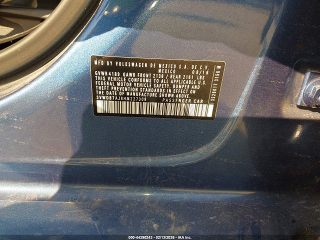 2017 VOLKSWAGEN JETTA 3VWDB7AJ8HM227308 Photo 8