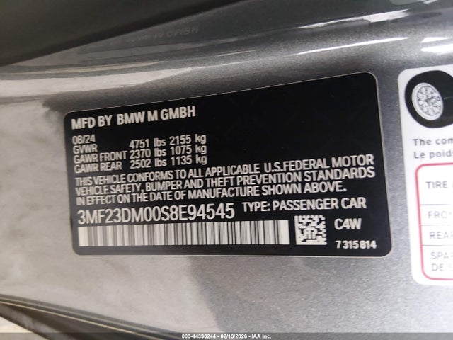 BMW M2 2025 3MF23DM00S8E94545 Image 9