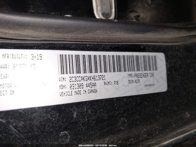 2C3CCAKGXKH613721 Chrysler 300 Limited Awd