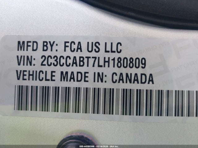 Продаж на аукціоні авто 2020 Chrysler 300 300s, vin: 2C3CCABT7LH180809, номер лоту: 44390366