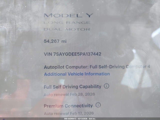 2023 TESLA MODEL Y 7SAYGDEE5PA137442 Photo 6