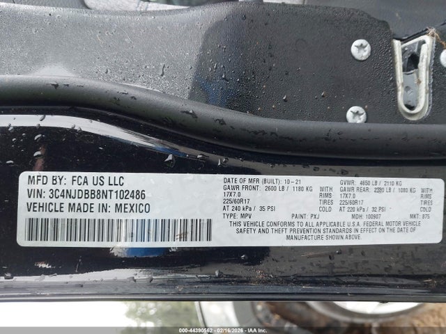 Jeep Compass Latitude 4x4 2022 3C4NJDBB8NT102486 Image 9