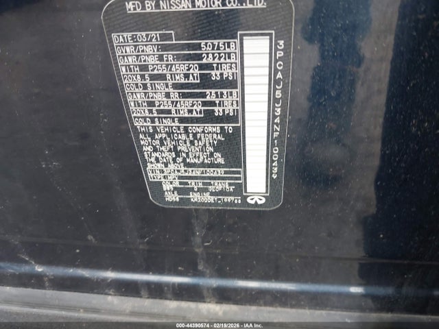 2022 INFINITI QX55 3PCAJ5J34NF100439 Photo 8