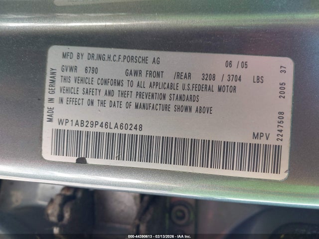 2006 PORSCHE CAYENNE WP1AB29P46LA60248 Photo 8