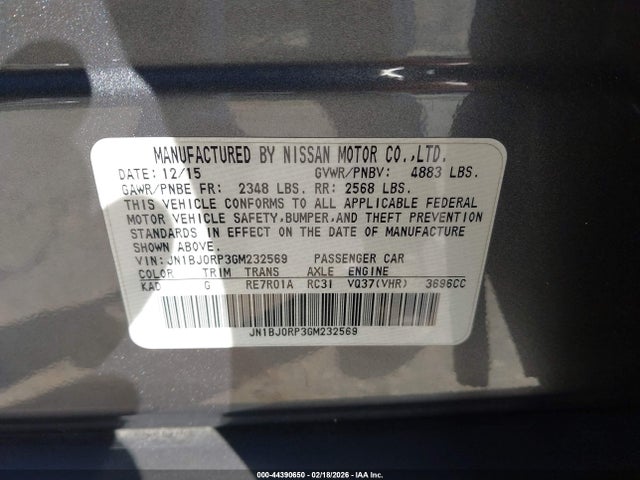JN1BJ0RP3GM232569 Infiniti QX50