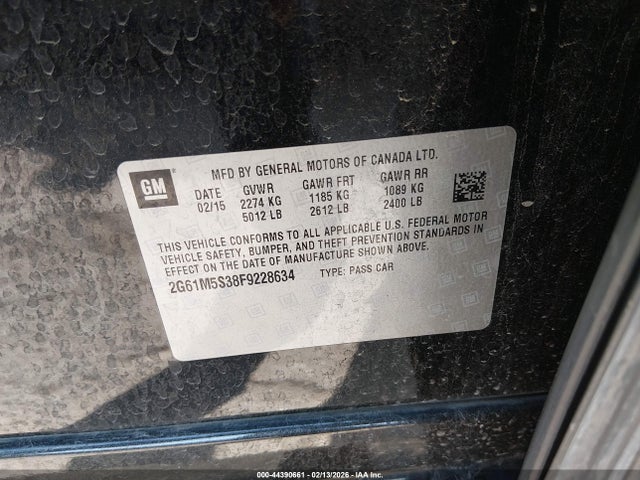 2015 CADILLAC XTS 2G61M5S38F9228634 Photo 8