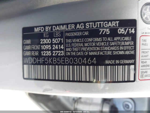 WDDHF5KB5EB030464 Mercedes-Benz E 350