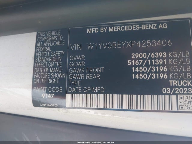 2023 MERCEDES-BENZ METRIS W1YV0BEYXP4253406 Photo 8