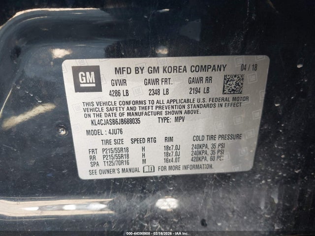 Buick Encore Preferred 2018 KL4CJASB6JB688035 Image 9