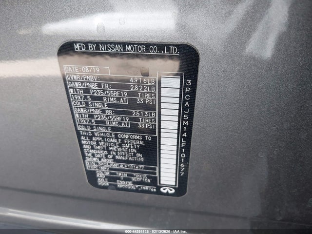 2020 INFINITI QX50 3PCAJ5M14LF101677 Photo 8