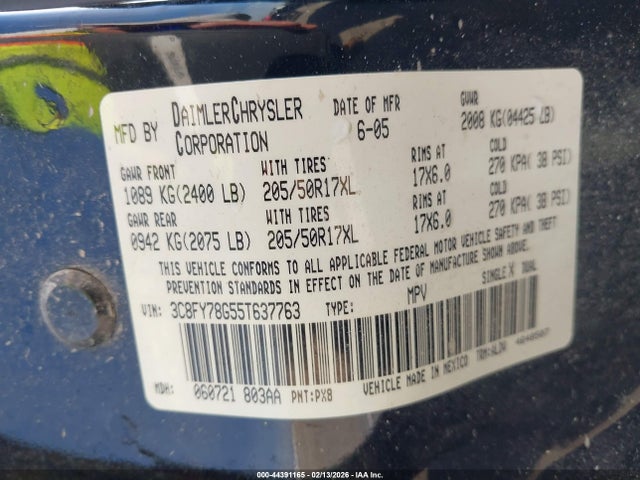 2005 CHRYSLER PT CRUISER 3C8FY78G55T637763 Photo 8