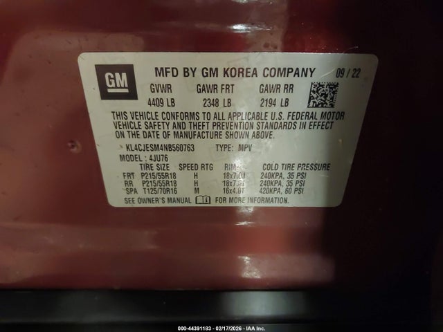 2022 BUICK ENCORE KL4CJESM4NB560763 Photo 8