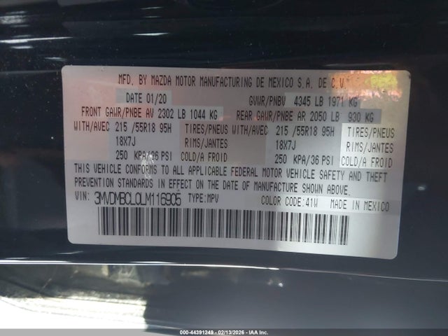 3MVDMBCL0LM116905 Mazda Cx-30 Select Package