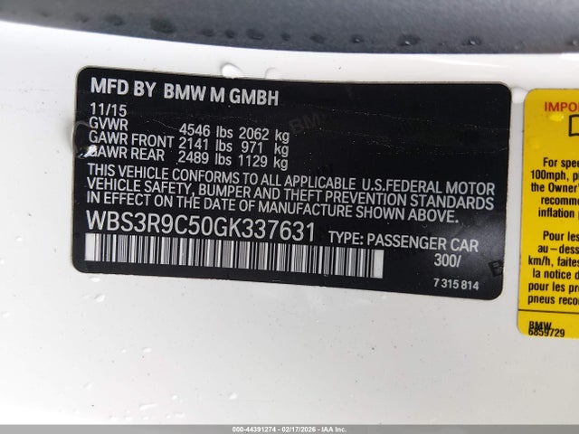 2016 BMW M4 WBS3R9C50GK337631 Photo 8