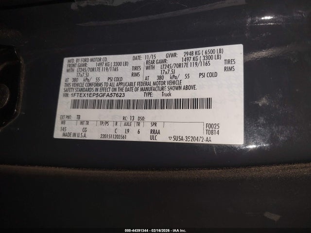 Ford F-150 Xl 2016 1FTEX1EP5GFA57623 Image 9
