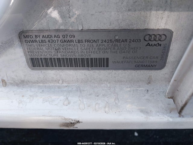 2010 AUDI A4 WAUEFAFL9AN011589 Photo 8