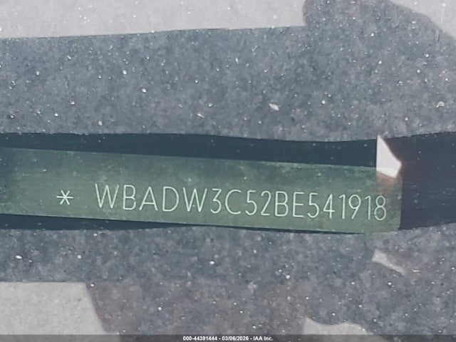 44391444 :رقم المزاد ، WBADW3C52BE541918 vin ، 2011 Bmw 328i مزاد بيع