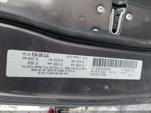 2016 DODGE CHARGER 2C3CDXJG1GH229299 Photo 8