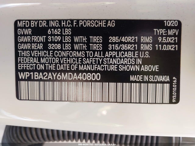 2021 PORSCHE CAYENNE COUPE WP1BA2AY6MDA40800 Photo 8