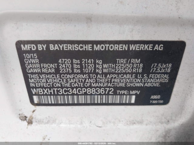 2016 BMW X1 WBXHT3C34GP883672 Photo 8