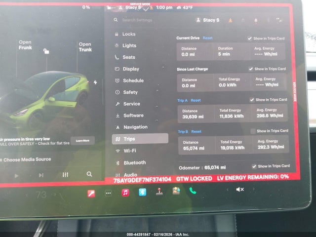 2022 Tesla Model Y Performance Dual Motor All-wheel Drive მანქანა იყიდება აუქციონზე, vin: 7SAYGDEF7NF374104, აუქციონის ნომერი: 44391847